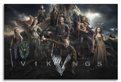 SHUPSY Vikings Poster Dekorative Malerei Leinwand Wandkunst Wohnzimmer Poster Schlafzimmer Malerei 16x24inch(40x60cm)