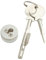 Serrure de porte coulissante universelle – Serrure de vitrine durable pour uneécurité accrue.