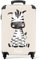 NoBoringSuitcases.com Kinderkoffer, Kinder Koffer, Koffer Kinder, Kinder Reisekoffer, Trolley Handgepäck, Kindertrolley, Kinder Koffer mit Rollen, Handgepäck 55x40x20 cm (Zebra - Schwarz-weiß)