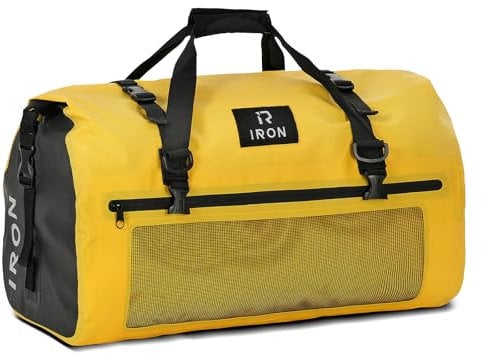 BORLENI Sac Etanche Moto Sac Selle de Moto étanche Sacoche Arrière Moto Dry Bag Toutes Saisons pour Voyager Camping Kayak Bateau Pêche Piscine Rafting Snowboard 30 litres Jaune