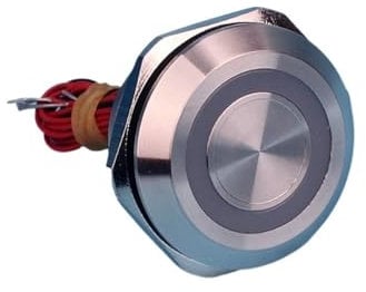 MDBJTCYZN 30mm Prolonged Pulse Ring led Illuminated 12V Stainless Steel IP68 300mm pre-Wired time-Delayed Touch Switch FYOCOXDS