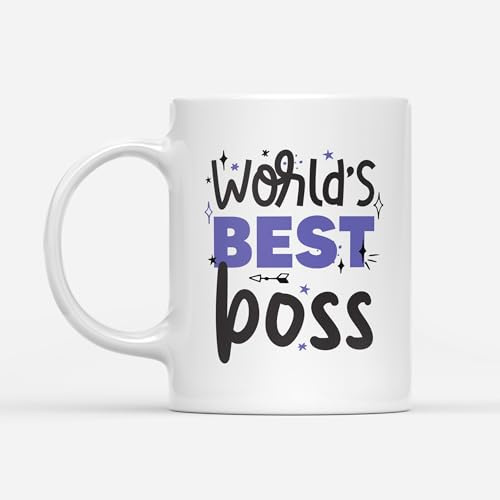 DV DESIGN 1 tasse World's Best Boss – Manager Work Fan Hobby Job Greatest Birthday Boys Girls Men Women Travel Drinks Cup #82740