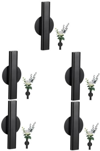 KITANDOVE 5 Stück Wand Blumenvasen, Blumentopf Anhänger, Wand Blumenständer, Wand Metallvase, Wandvasen Für Blumen, Hängevasen, Wand Blumenständer, Wand Blumentopf