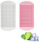2PCS Mini Ice Cube Trays, Small Ice Cube Tray, 160 Grids Silicone Ice Cube Tray, Reusable Ice-Cube Tool, Ice Cube Mold for Whiskey, Cocktails, Milk and Juice (Pink, White)