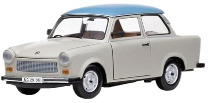 JIAYUNEU Trabant 601 Modellauto im Maßstab 1:18 aus Metall Sammlerstück für Erwachsene Dekoration Souvenir Druckguss Büro Zimmerdeko
