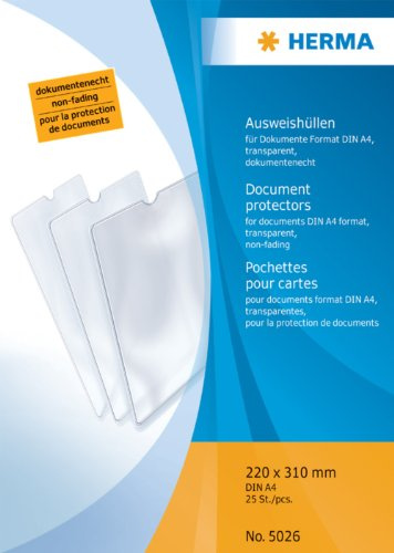 Herma 5026 Ausweissteckhüllen A4 transparent