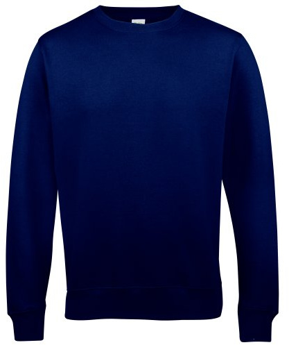 AWDis Just Hoods AWDis Unisex Crew Neck Plain Sweatshirt (280 GSM) (XL) (New French Navy)