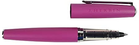 Jacques Herbin 21666T - Un stylo roller en métal à cartouche, Rose