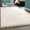 Paco Home Edler Teppich Shaggy Hochflor Einfarbig Flauschig Glänzend In Weiß, Grösse:160x230 cm