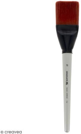Daler-Rowney Graduate XL Multi-Technique Brush, Stiff Synthetic Hair, Long Handle, Flat, 70