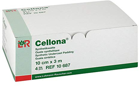 CELLONA Synthetikwatte 10 cmx3 m 4 St