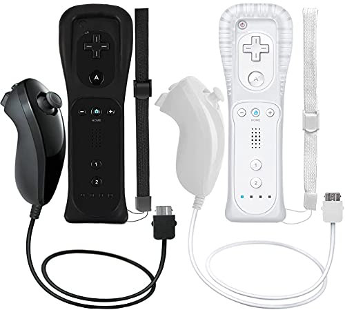 FONCBIEN Mandos a Distancia para Wii , Mando a Distancia De Repuesto con Funda De Silicona y Correa para La Muñeca para Nintendo Wii y Wii U (Verde)