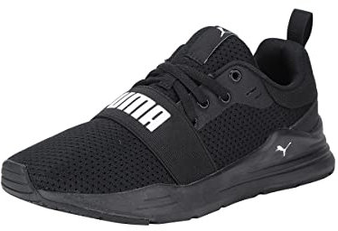 PUMA Wired Run Jr, Sneaker, Black White, 39 EU