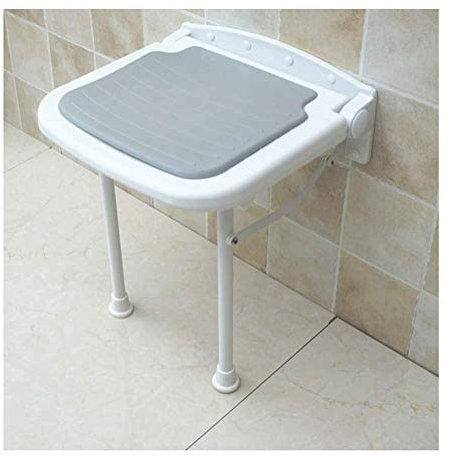 HUOQILIN Duschstuhl Mit Beinen Bad Klappstuhl ältere Kinder Bad Wand Stuhl Gang Wand Stuhl Schuh Bank ändern,Gray