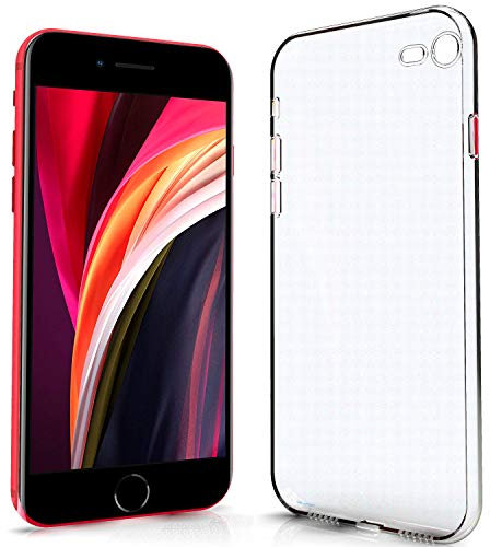 N NEWTOP Cover Compatibile per iPhone SE 2022/2020/7/8, Custodia Trasparente Sottile TPU Clear Silicone Morbida Silicone Case