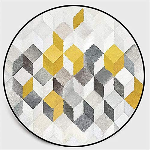 Nicole Knupfer Mandala Runde Teppich Vintage Boho Waschbar Teppich für Wohnzimmer Schlafzimmer Badezimmer Küche Beach Dekor (A6,160 x 160cm)