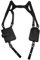 Neween Anti-Diebstahl versteckter Unterarmgurt börse Handy Holster Tasche Freizeit Kuh Leder Schultertasche Doppel Schultertasche Sport Weste Outdoor (Schwarz)