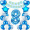 Geburtstagsdeko Jungen 1 Jahr,Luftballon 1. Geburtstag Blau,Happy Birthday Dekoration Zahl,Nummerndekoration,Luftballon 1. Geburtstag Junge Deko,Folienballon 1 (8)