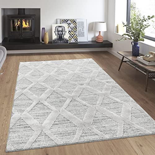 PISA - ESMIYA - Tapis Berbère à Relief - Crème 080 x 150 cm