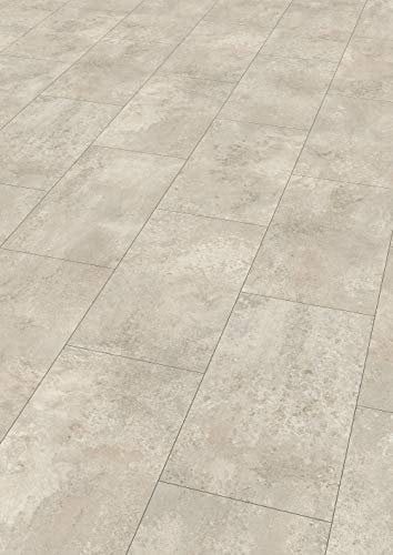 EGGER Ceramic Kreide Home Laminatboden EHL002 (8mm, 2,535m²) | authentische Steinoptik | | Einfache Verlegung durch CLIC It System | Praktisch & wertbeständig