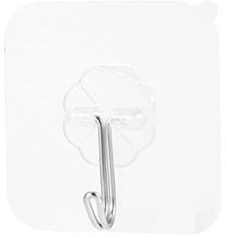 1Stück / Set Wasserdichter transparenter Haken Nahtloser Kleber Lastträger 10 kg Für Küche Badezimmer Wandhalter Organizer-20Stk., Transparent, Polen