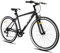 HILAND Hybrid Fahrrad Urban Citybike Pendlerfahrrad für Frauen Komfortables Fahrrad 700C Räder mit 7 Gang Schwarz für Herren Jungs Damen