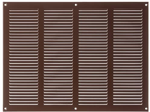 400x300mm Griglie D'Aerazione/Ventilazione in Metallo - Marrone Griglia D'aria con Rete Anti Insetti