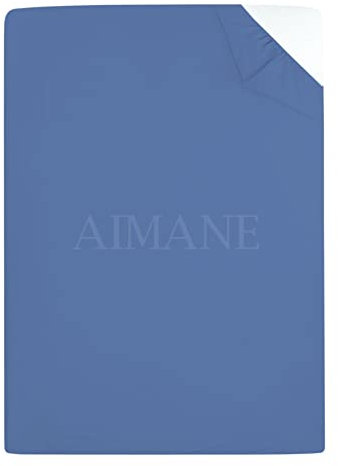 Pflegeleichtes Polycotton-Etagenbett-Spannbetttuch, 76 x 190 cm, perfekt für Etagenbetten, Wohnmobile, Gästebetten, Wohnwagen, kleines Einzelbett, Blau