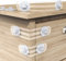 Septeamay 12 Stück Kindersicherung Transparent für Schrank und Schubladen, Prämie Schubladensicherung Baby zum Kleben, Zwei Größe Schranksicherung, Kindersicherung Schubladen ohne Bohren