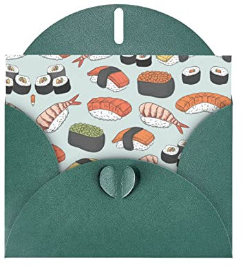 DMORJ Grußkarte aus hochwertigem Sushi-Perlenpapier, 10,2 x 15,2 cm, für Geburtstagskarte, Party-Einladungskarte