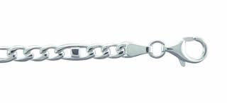 Damen 925 Silber Fantasie Armband 19 cm Ø 4 mm