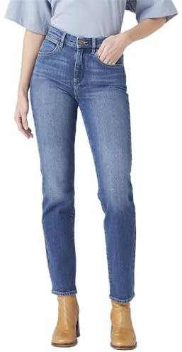 Wrangler Damen All Terrain Gear Straight Jeans, Airblue,34W / 30L