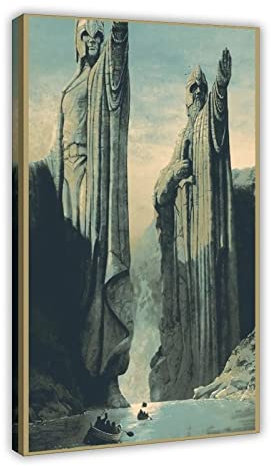 Le Seigneur des Anneaux Film Les Portes d'Argonath Beauté Couverture Dortoir Chambre Art Déco Poster Toile Art Mural Poster Décoration Murale Impression Tableaux pour Salon Chambre Décoration Style