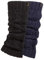 Elle Ladies Chunky Leg Warmers - Winter Warm Cable Knit Patterned for Ballet, Dance or Casual Wear In One Size 2 Pairs Black Navy