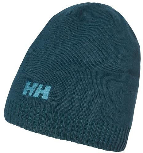 Helly Hansen Herren Brand Beanie Hat, 453 Dark Creek, Einheitsgröße EU