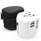 iBlockCube Worldwide Travel Plug Adapter with 2 USB (2.4A) Charging Ports, International Universal AC Socket, Chip Protector for US UK EU AU Mobile Phone Tablet Laptop Gadget (Black)