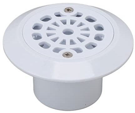 Pool Bodenabfluss, 2,2 Zoll Schwimmbad Ablauf Auslass Einlass Abdeckung Bodenablauf mit Einstellbarem Durchfluss Abdeckung Zubehör für Schwimmbäder, Thermalbäder, Spas (10,5x6cm/4,1x2,4 Zoll)