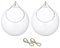 Eyccier 2pcs en Verre Suspendu Terrarium Plantes Plantes Planter Globe Verre Pending Planter air fougants Supporters Vase Hangar avec Une Ouverture 10 cm