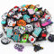 HHCFAST 50Pcs Silicone Beads Bulk, Focal Silicone Beads for Keychain Making Mixed Silicone Focal Beads for Pens Necklace and Bracelets（Halloween）