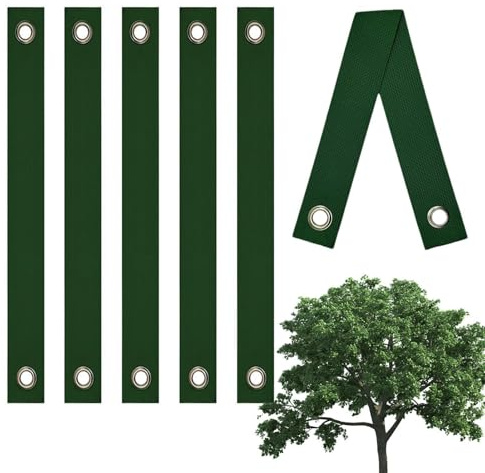 Baumgurte | 6 Stück robuste Baumbinder zum Stützen und Richten | Wiederverwendbare Pflanzengurte aus Nylon, Winddichte Baum- und Pflanzenstützen zum Abspannen und Abstecken