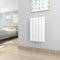 T&K Heizkörper Flach 630x385mm Weiß Einlagig Design Heizkörper, Horizontal Moderne Paneelheizkörper Badheizkörper