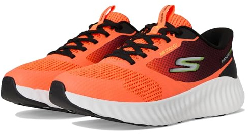 Skechers Go Run Now Starfuse Herren-Sneaker, freihändig, orange/schwarz, 45.5 EU