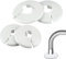 10Pcs Radiator Pipe Collars Plastic Covers 15mm Diameter Pipe Covers Sleeve Round ndoor/Oudoor Radiator Decoration Coller Covers White