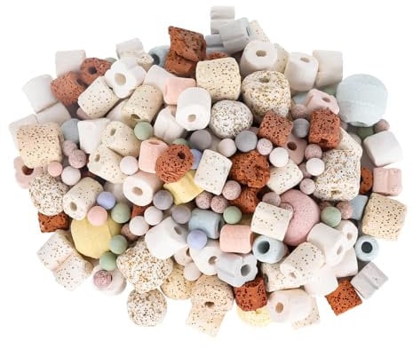 AQQA Aquarium Filter Media Balls,500g Aquarium Replacement Filter Balls,12-in-1 Bio Balls Ceramic Rings with Mesh Bag for Fish Tank, Pond,Canister Filter