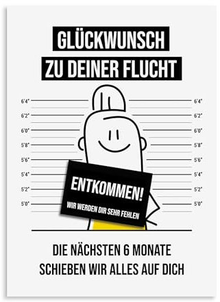 Postkarte Kollegen Abschied Kollegen Geschenk Postkarte Sprüche Ruhestand Karte (FLUCHT Frau)