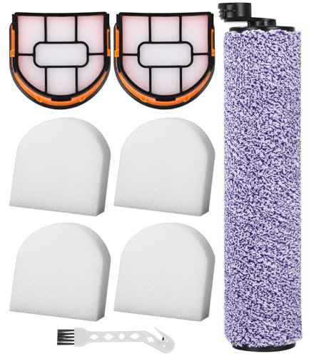 Cexovo Zubehörset Bürstenwalze und Filter Zubehörset für Shark WDB1F2 für HydroVac XL 3-in-1 Staubsauger Ersatzteile Zubehör Set Ersatzbürsten Filter 1 bürste 1 Reinigungsbürste 2 Filter 4 Filterwatte
