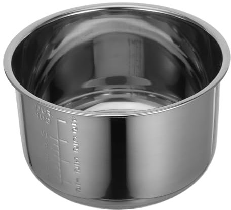 ULTECHNOVO Stainless Steel Inner Pot for Rice Cooker Thicken Non Stick Liner Capacity Replacement Accessory Multi Purpose for Cooking Rice Soup and Baking