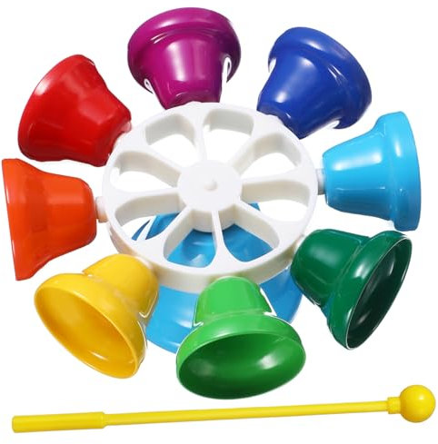 Abaodam Tone Musikinstrument Rotierende Uhr Glocke für Früherziehung für Jungen und stimuliert die Gehirnentwicklung und kognitive Fähigkeiten