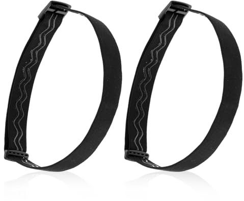 DOPENSPI 2 Stück Elastisches Stirnlampenband, Verstellbarer Schwarz Ersatzhalter Abnehmbares Stirnlampenband, Stirnbandhalter, Ersatz für Outdoor Aktivitäten, Klettern, Camping, Wandern
