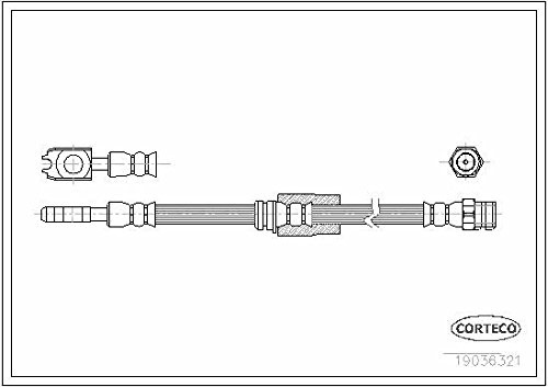 Corteco 19036321 Bremsschlauch vorne